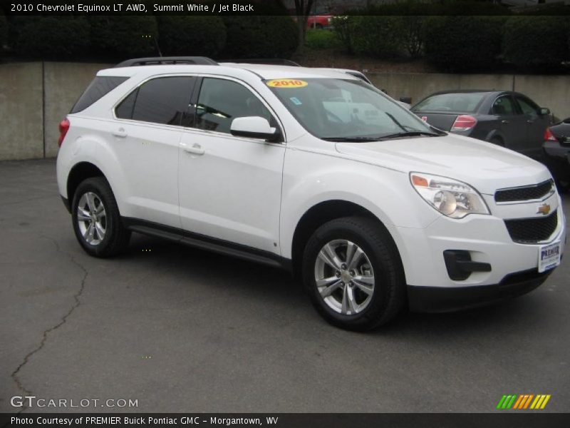 Summit White / Jet Black 2010 Chevrolet Equinox LT AWD