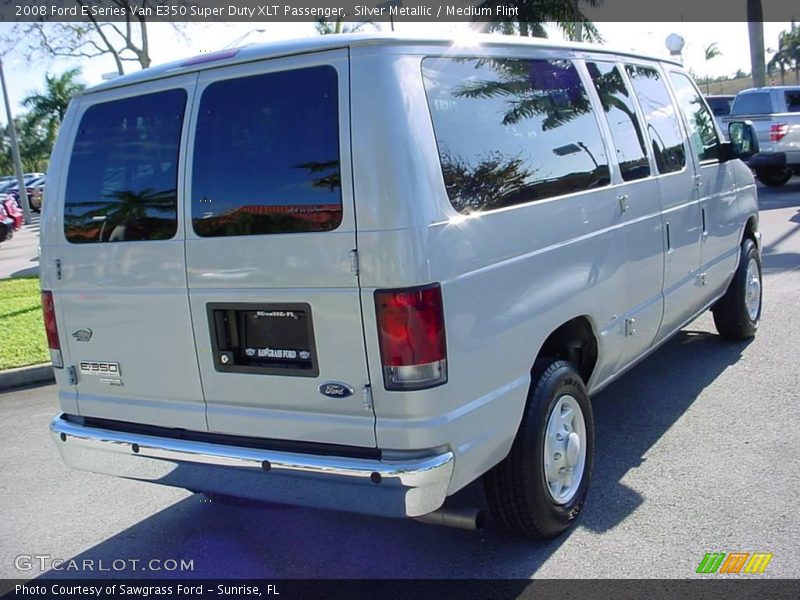 Silver Metallic / Medium Flint 2008 Ford E Series Van E350 Super Duty XLT Passenger