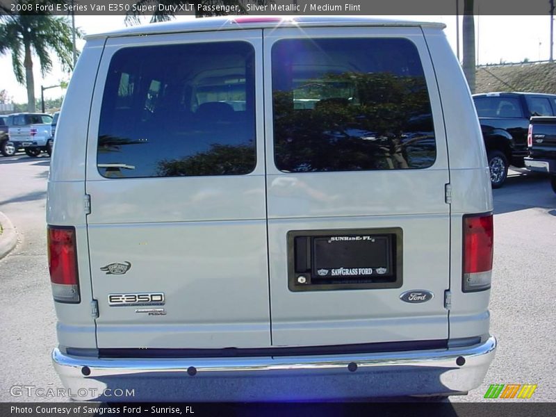 Silver Metallic / Medium Flint 2008 Ford E Series Van E350 Super Duty XLT Passenger