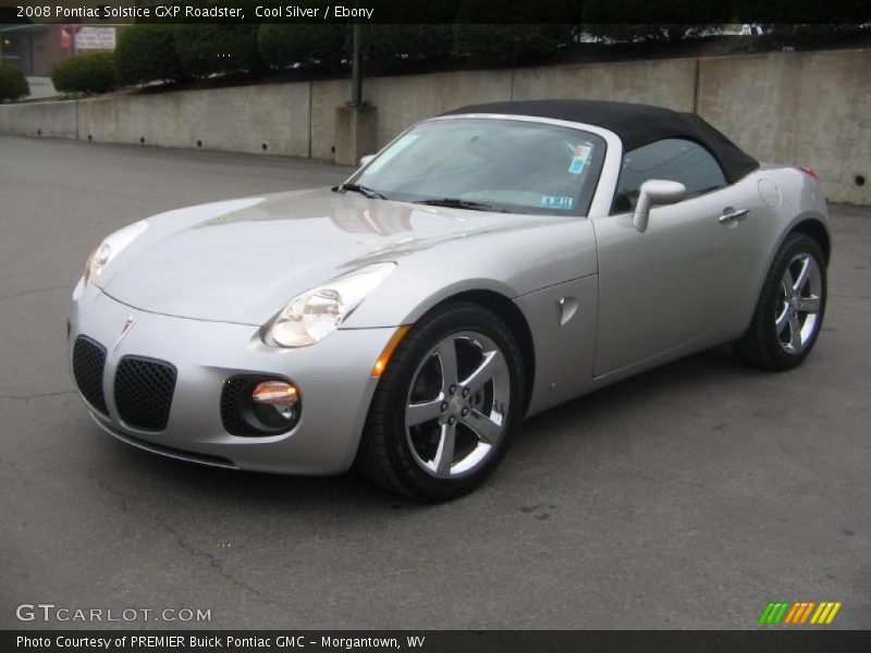 Cool Silver / Ebony 2008 Pontiac Solstice GXP Roadster