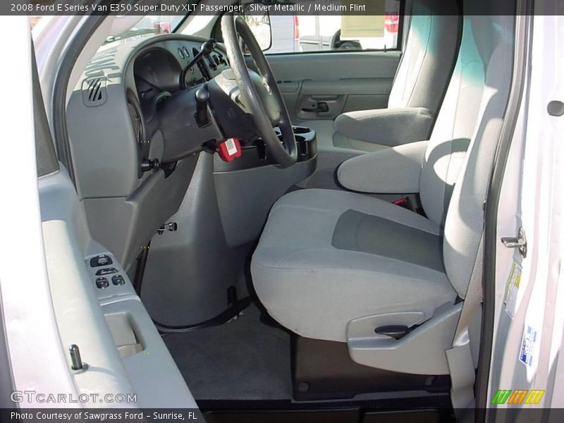 Silver Metallic / Medium Flint 2008 Ford E Series Van E350 Super Duty XLT Passenger