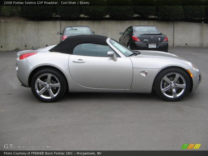 Cool Silver / Ebony 2008 Pontiac Solstice GXP Roadster