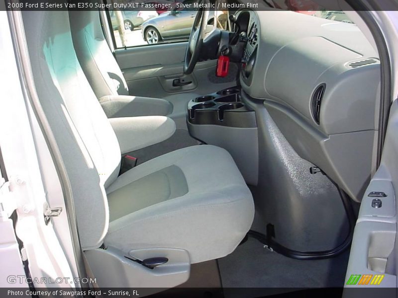 Silver Metallic / Medium Flint 2008 Ford E Series Van E350 Super Duty XLT Passenger
