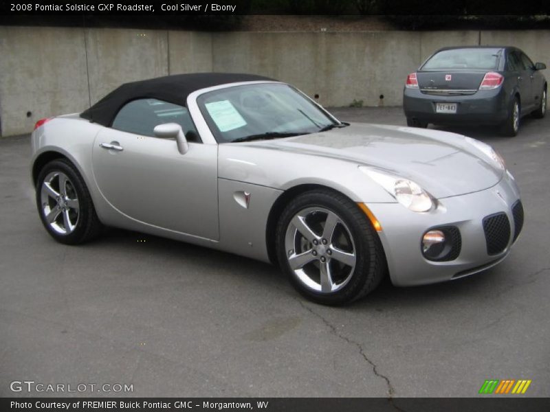 Cool Silver / Ebony 2008 Pontiac Solstice GXP Roadster