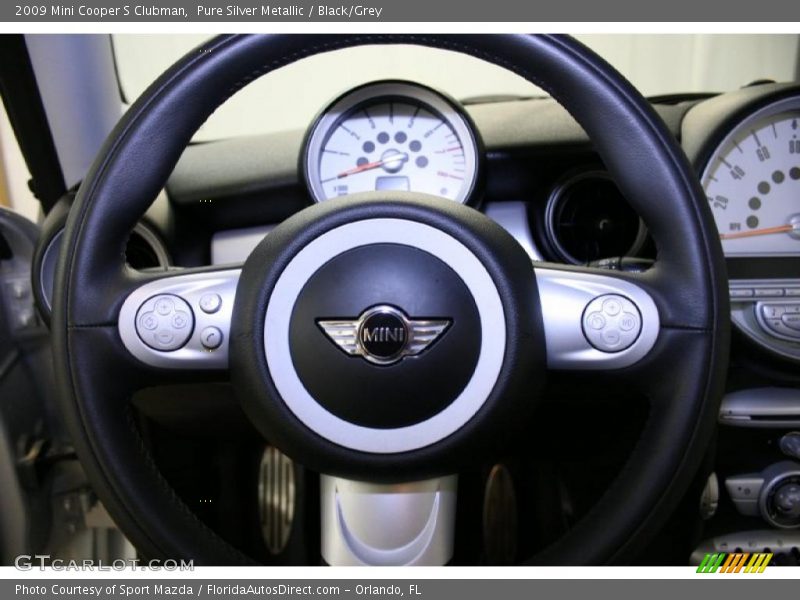 Pure Silver Metallic / Black/Grey 2009 Mini Cooper S Clubman