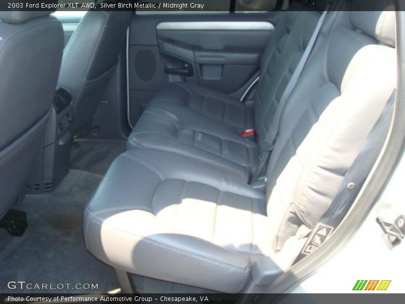 Silver Birch Metallic / Midnight Gray 2003 Ford Explorer XLT AWD