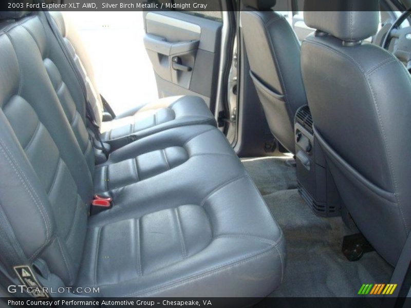 Silver Birch Metallic / Midnight Gray 2003 Ford Explorer XLT AWD