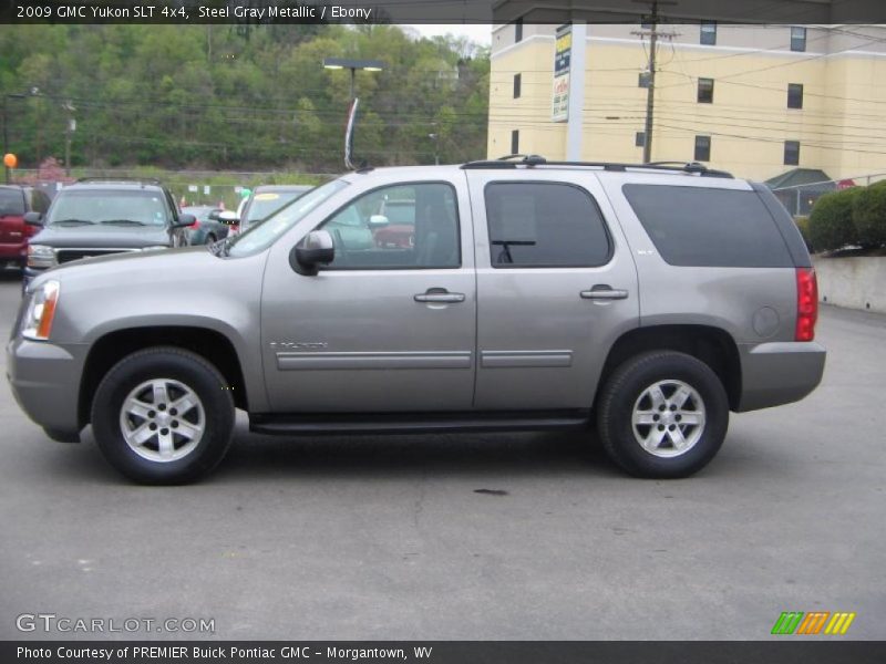 Steel Gray Metallic / Ebony 2009 GMC Yukon SLT 4x4
