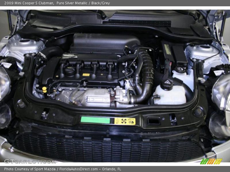 Pure Silver Metallic / Black/Grey 2009 Mini Cooper S Clubman