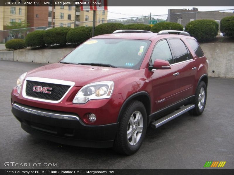 Red Jewel Tintcoat / Ebony 2007 GMC Acadia SLT AWD