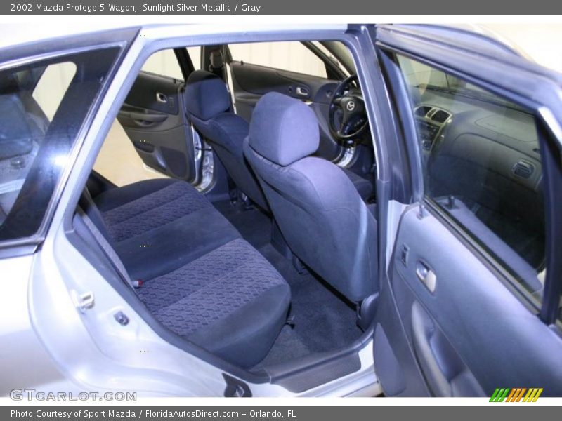 Sunlight Silver Metallic / Gray 2002 Mazda Protege 5 Wagon
