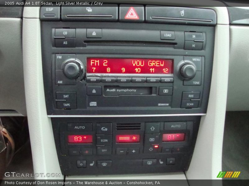 Light Silver Metallic / Grey 2005 Audi A4 1.8T Sedan