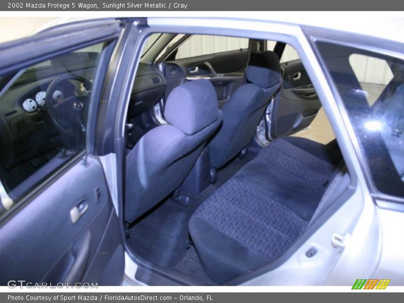 Sunlight Silver Metallic / Gray 2002 Mazda Protege 5 Wagon