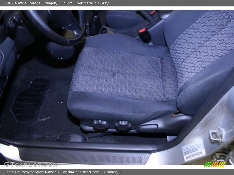 Sunlight Silver Metallic / Gray 2002 Mazda Protege 5 Wagon