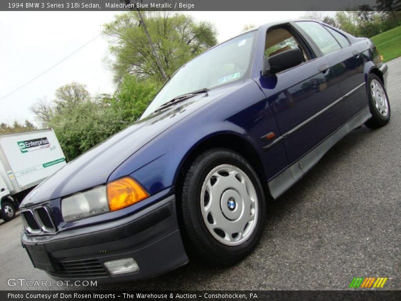 Malediven Blue Metallic / Beige 1994 BMW 3 Series 318i Sedan
