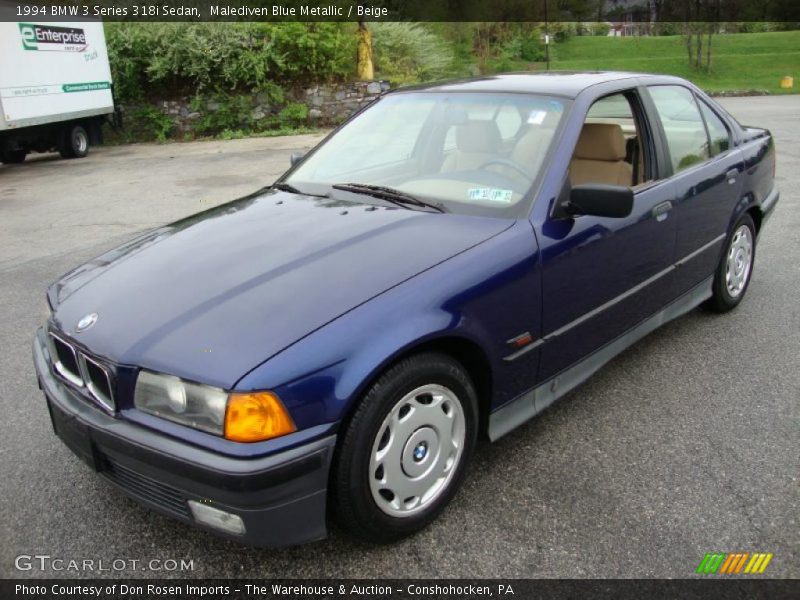 Malediven Blue Metallic / Beige 1994 BMW 3 Series 318i Sedan
