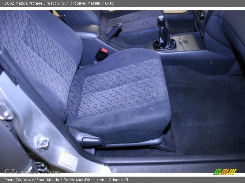 Sunlight Silver Metallic / Gray 2002 Mazda Protege 5 Wagon
