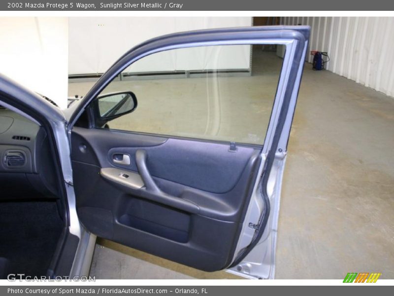 Sunlight Silver Metallic / Gray 2002 Mazda Protege 5 Wagon