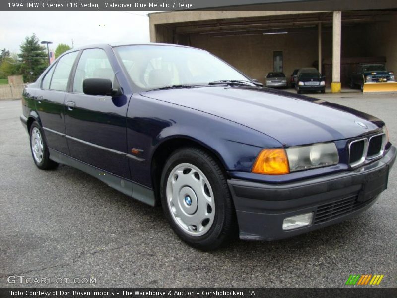 Malediven Blue Metallic / Beige 1994 BMW 3 Series 318i Sedan