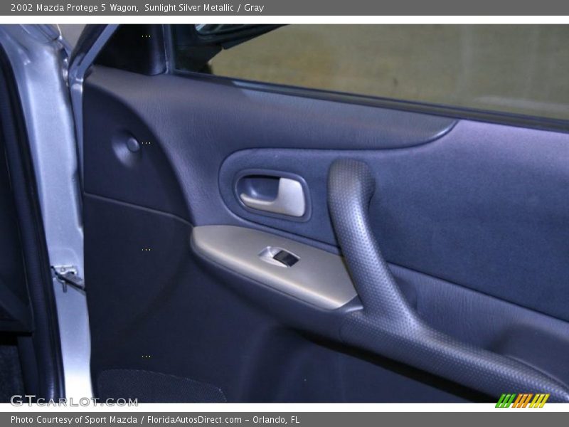 Sunlight Silver Metallic / Gray 2002 Mazda Protege 5 Wagon