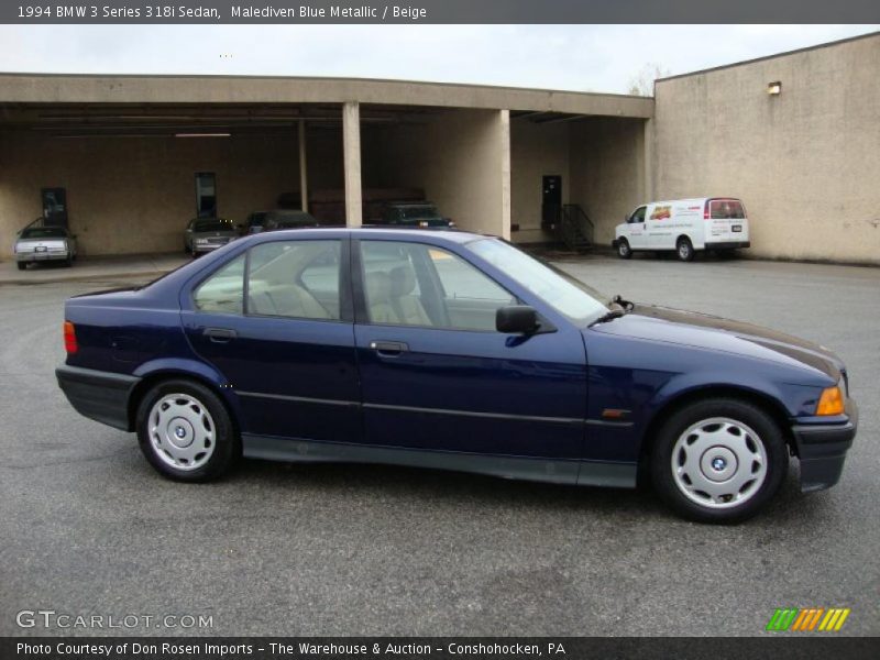 Malediven Blue Metallic / Beige 1994 BMW 3 Series 318i Sedan