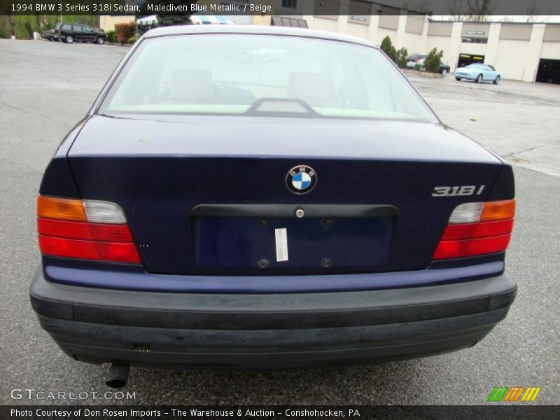 Malediven Blue Metallic / Beige 1994 BMW 3 Series 318i Sedan