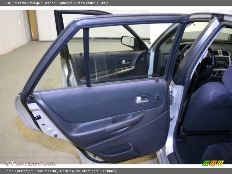 Sunlight Silver Metallic / Gray 2002 Mazda Protege 5 Wagon