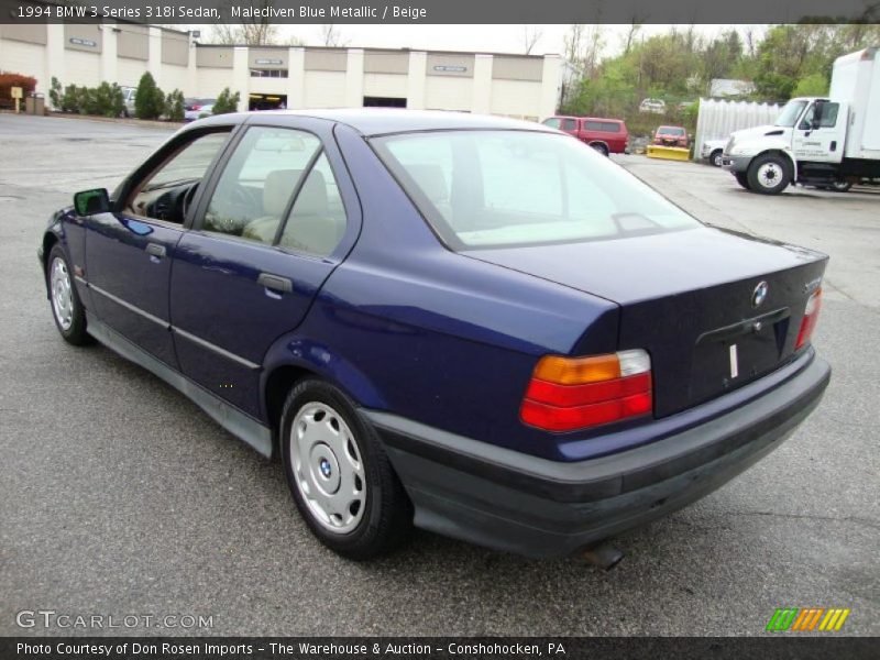 Malediven Blue Metallic / Beige 1994 BMW 3 Series 318i Sedan