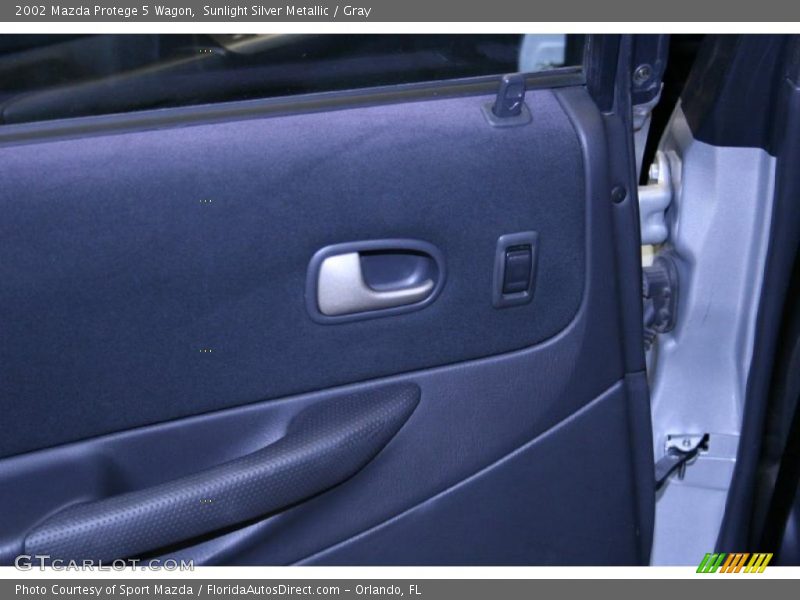 Sunlight Silver Metallic / Gray 2002 Mazda Protege 5 Wagon