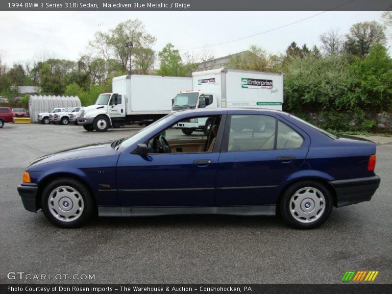 Malediven Blue Metallic / Beige 1994 BMW 3 Series 318i Sedan