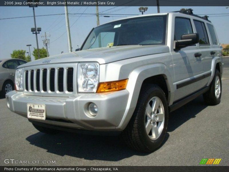 Bright Silver Metallic / Medium Slate Gray 2006 Jeep Commander