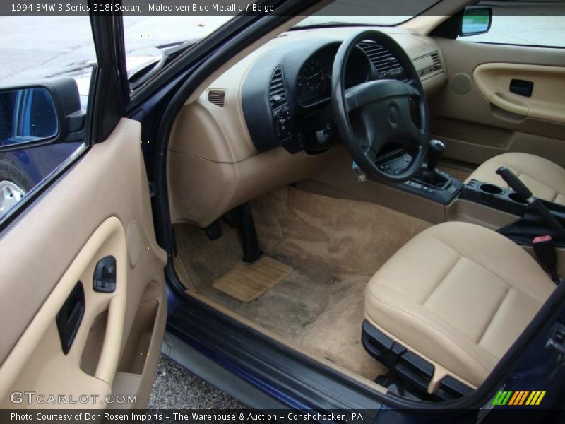 Malediven Blue Metallic / Beige 1994 BMW 3 Series 318i Sedan