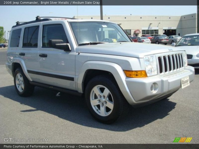 Bright Silver Metallic / Medium Slate Gray 2006 Jeep Commander