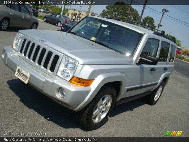 Bright Silver Metallic / Medium Slate Gray 2006 Jeep Commander