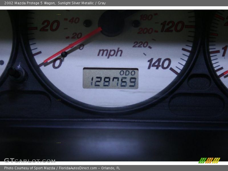 Sunlight Silver Metallic / Gray 2002 Mazda Protege 5 Wagon