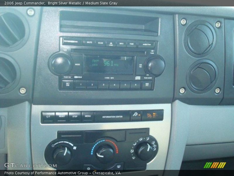 Bright Silver Metallic / Medium Slate Gray 2006 Jeep Commander