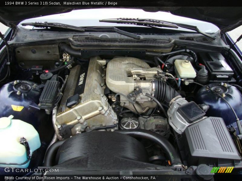 Malediven Blue Metallic / Beige 1994 BMW 3 Series 318i Sedan