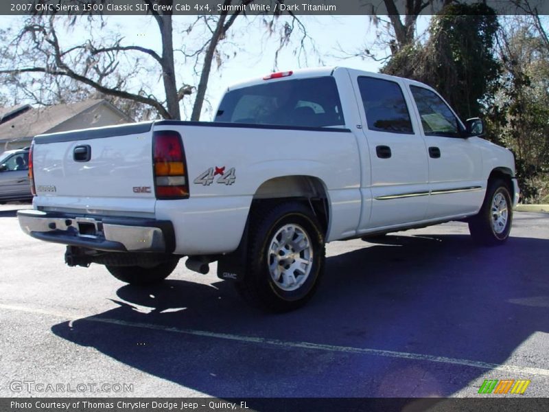 Summit White / Dark Titanium 2007 GMC Sierra 1500 Classic SLT Crew Cab 4x4