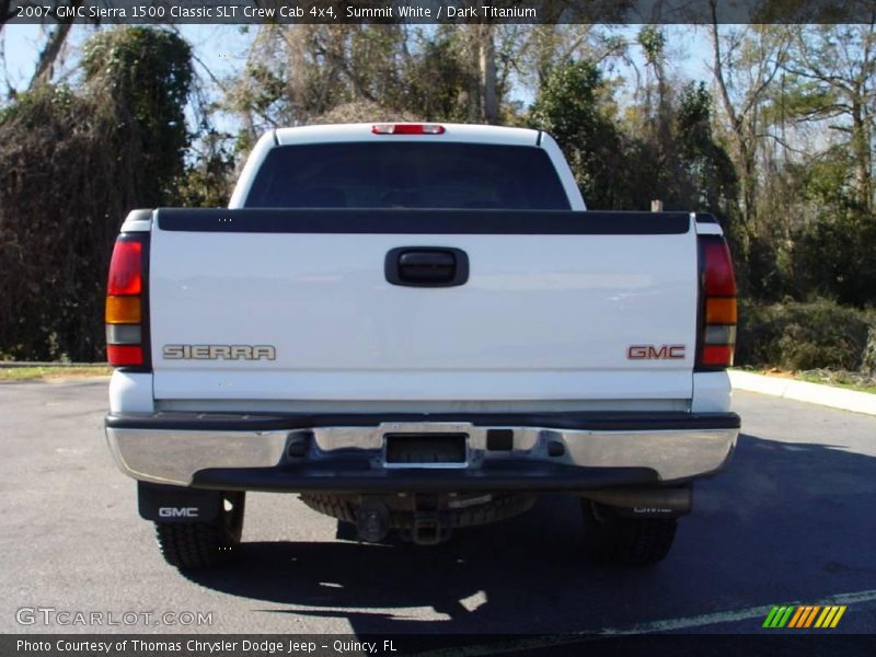 Summit White / Dark Titanium 2007 GMC Sierra 1500 Classic SLT Crew Cab 4x4