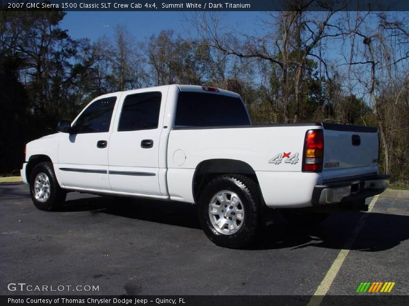 Summit White / Dark Titanium 2007 GMC Sierra 1500 Classic SLT Crew Cab 4x4