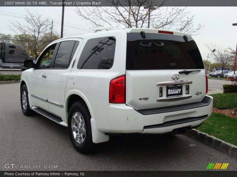 Tuscan Pearl / Graphite Black 2007 Infiniti QX 56 4WD