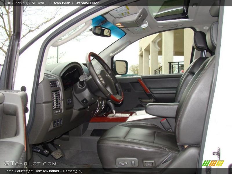 Tuscan Pearl / Graphite Black 2007 Infiniti QX 56 4WD