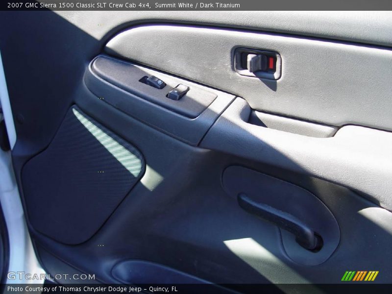 Summit White / Dark Titanium 2007 GMC Sierra 1500 Classic SLT Crew Cab 4x4