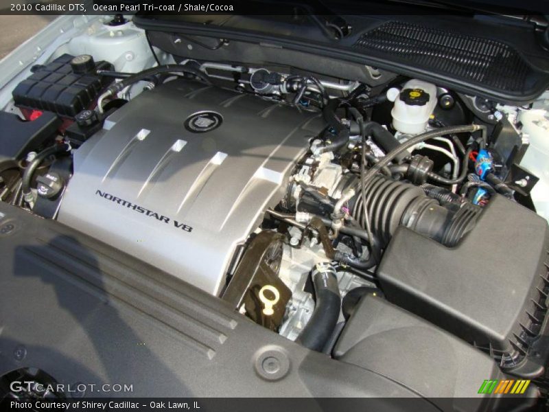 Ocean Pearl Tri-coat / Shale/Cocoa 2010 Cadillac DTS