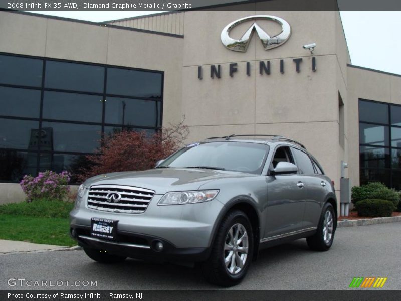 Diamond Graphite Metallic / Graphite 2008 Infiniti FX 35 AWD