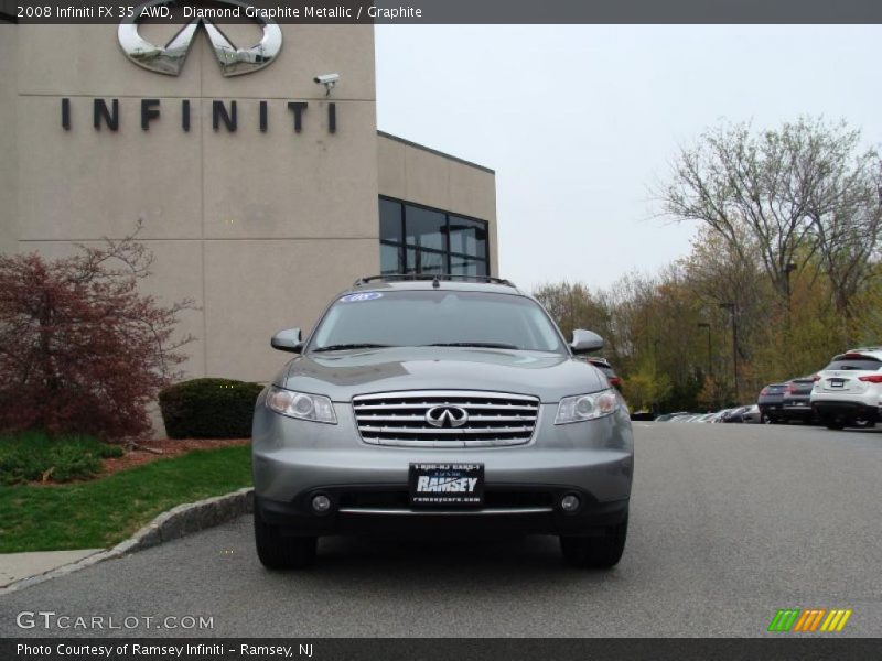 Diamond Graphite Metallic / Graphite 2008 Infiniti FX 35 AWD