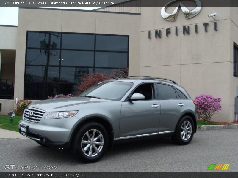 Diamond Graphite Metallic / Graphite 2008 Infiniti FX 35 AWD