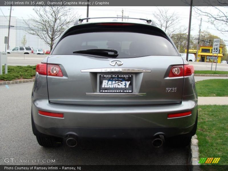 Diamond Graphite Metallic / Graphite 2008 Infiniti FX 35 AWD