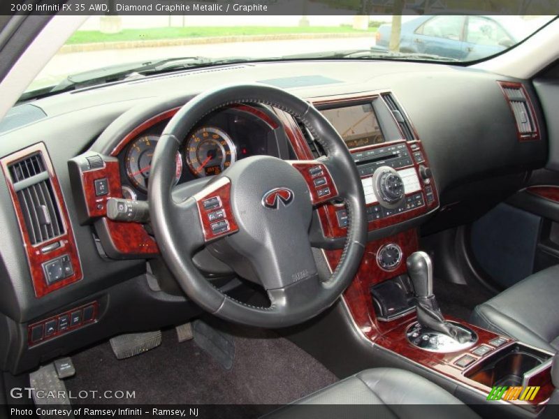 Diamond Graphite Metallic / Graphite 2008 Infiniti FX 35 AWD
