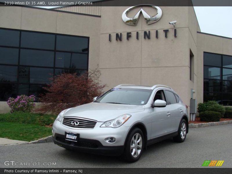 Liquid Platinum / Graphite 2010 Infiniti EX 35 AWD